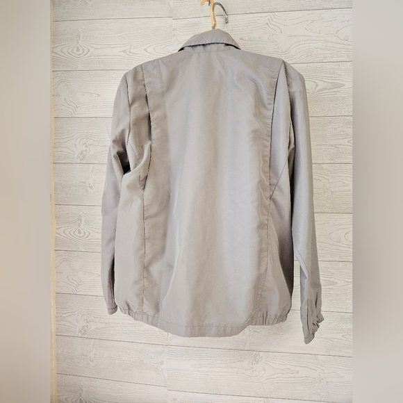 Antigua For Women- Gray Women's  Zip-Up Jacket with Embroidered Logo SZ M - Picture 2 of 9